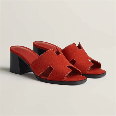 hermes helia|Hermès Helia 60 Suede Slides .